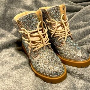 Betsey Johnson HUDSN Rhinestone Boots